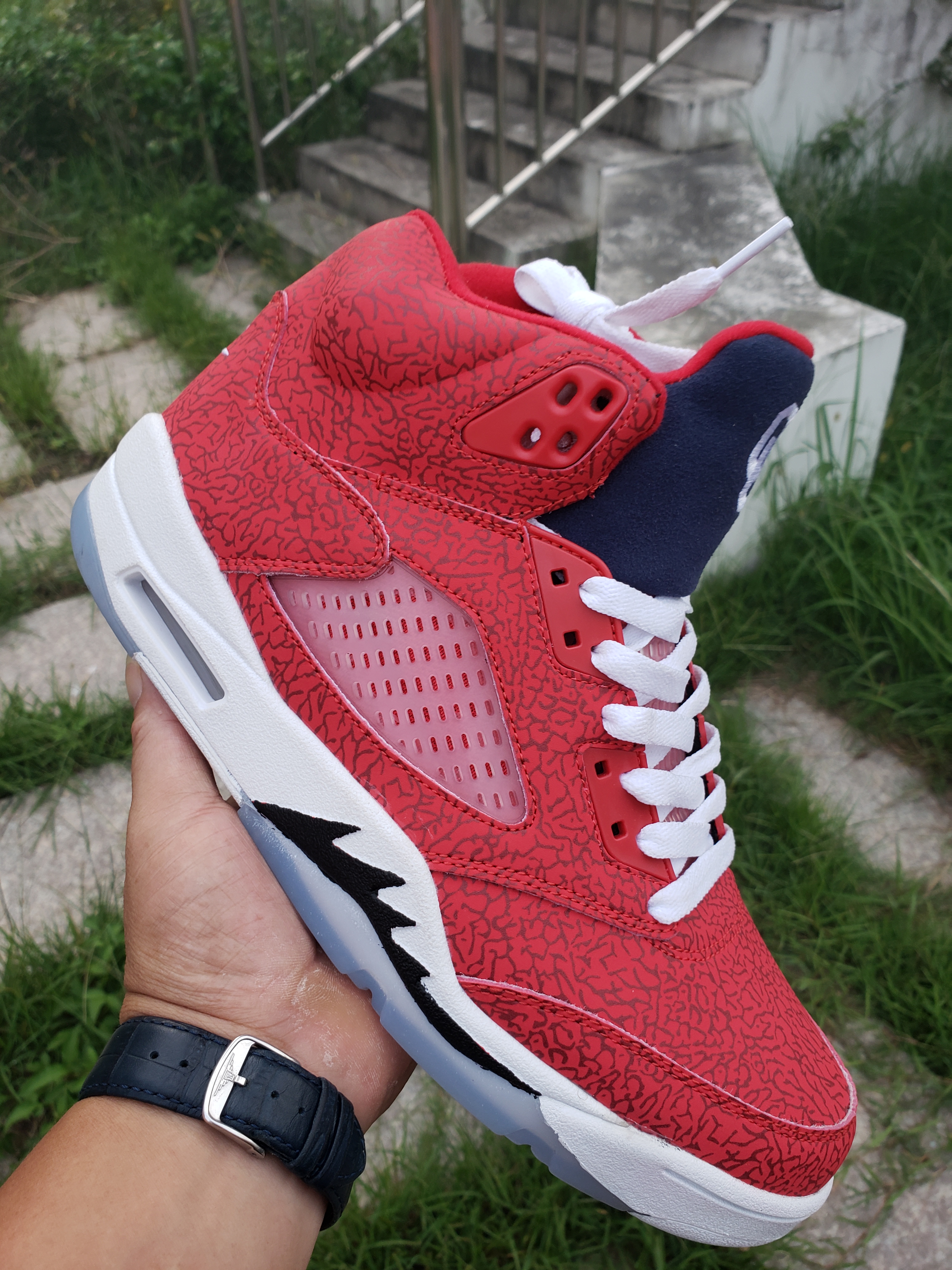 Air Jordan 5 Retro Red White Blue